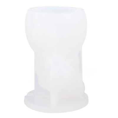 EXCEART Creative Snowman Candle Mold Silicone for Scented Candles Easy to Use and for Christmas Crafts and Decorations