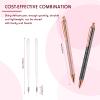 Epakh 2 Pieces Weeding Pen Vinyl Pen Pin Weeding Tool Fine Point Glitter Metal Vinyl Air Release or Car Puncturing Installation Retractable Craft Tool for DIY(Black, Gold) view 2