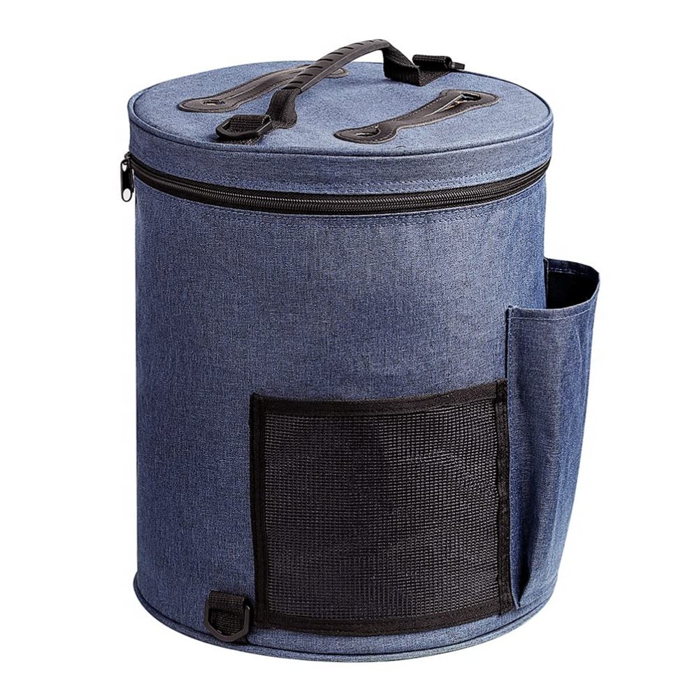 Wakauto 1pc Portable Yarn Storage Bag Lightweight Crochet Tool Organizer Capacity for Knitting Supplies and Wool Crafts for Home and Travel
