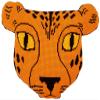 VERVACO Cross Stitch Cushion Cheetah, Off-White view 1