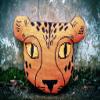 VERVACO Cross Stitch Cushion Cheetah, Off-White view 2