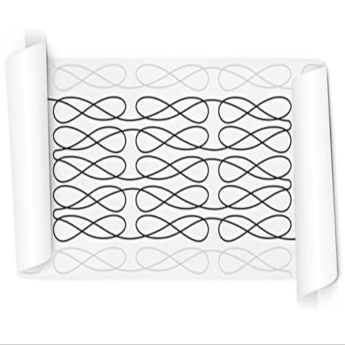 Groovy Patterns Into Knots - Pantograph Patchwork Quilt Pattern - Long Arm Board Sewing Patterns - Quilting Templates Sewing Supplies - Paper Pantograph for Quilting Machines