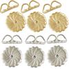 6Pcs/3Pairs - 14K Yellow Gold Filled - 6Pcs/3Pairs - .925 Sterling Silver Earring Swirl Backs (X-Large Size 9.2x9.4mm) w/Anti-Tarnish (Total: 12Pcs/6Pairs) view 1