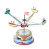 BVNGFN Tin Amusement Park Tin Rotating Spaceship Photography Props Creative Gift Tin Toys Carousel Clockwork Tin Toys view 1