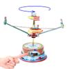 BVNGFN Tin Amusement Park Tin Rotating Spaceship Photography Props Creative Gift Tin Toys Carousel Clockwork Tin Toys view 2