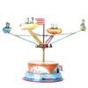 BVNGFN Tin Amusement Park Tin Rotating Spaceship Photography Props Creative Gift Tin Toys Carousel Clockwork Tin Toys view 3
