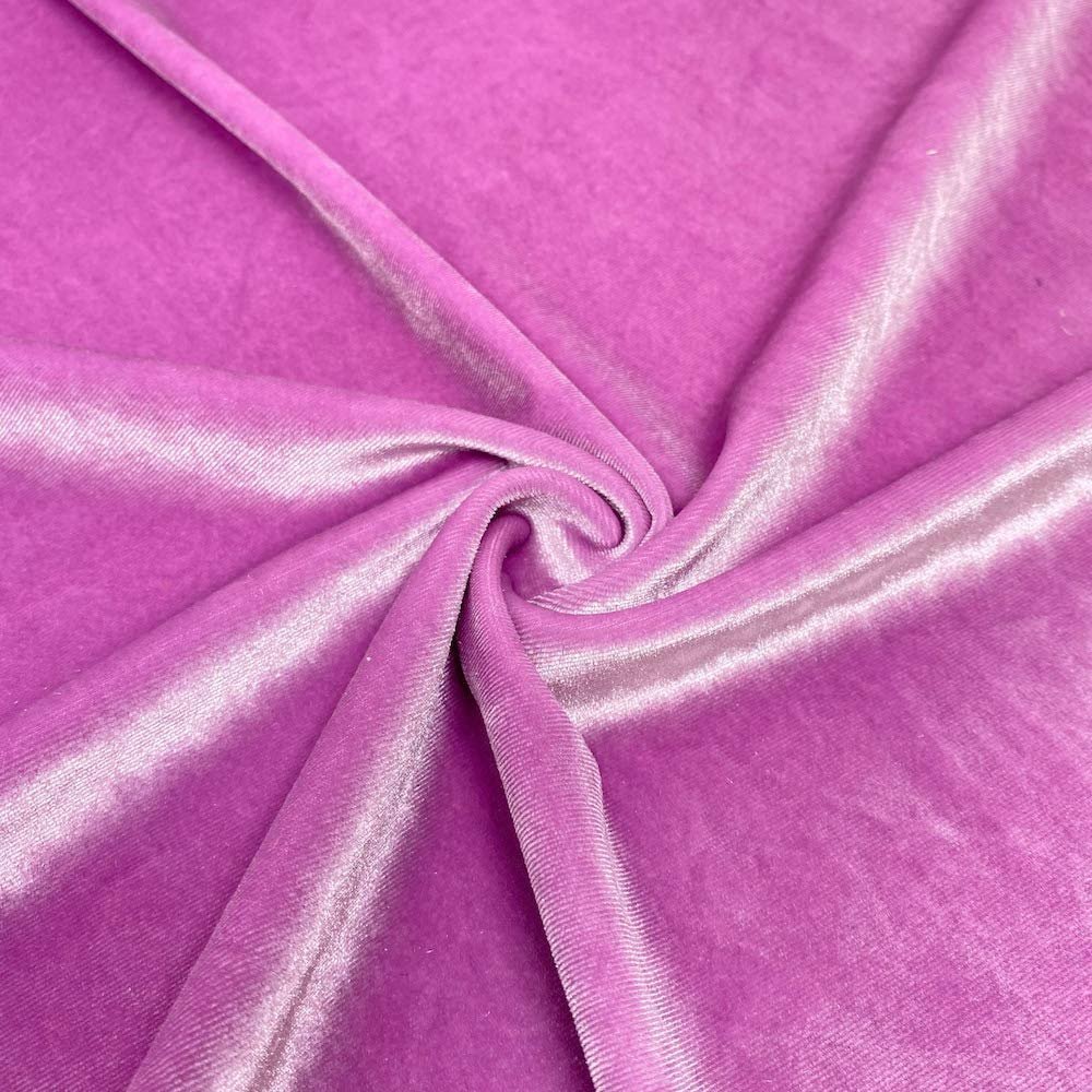 Valentina Textile Inc Stretch Velvet Fabric is 58/60" inches Wide (1 Yard, Orchid)
