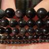 32PCS 12mm AAA Natural Black Obsidian Stone Beads Gemstone Round Loose Beads for Jewelry Making DIY Bracelet Necklace 15" Inch view 2