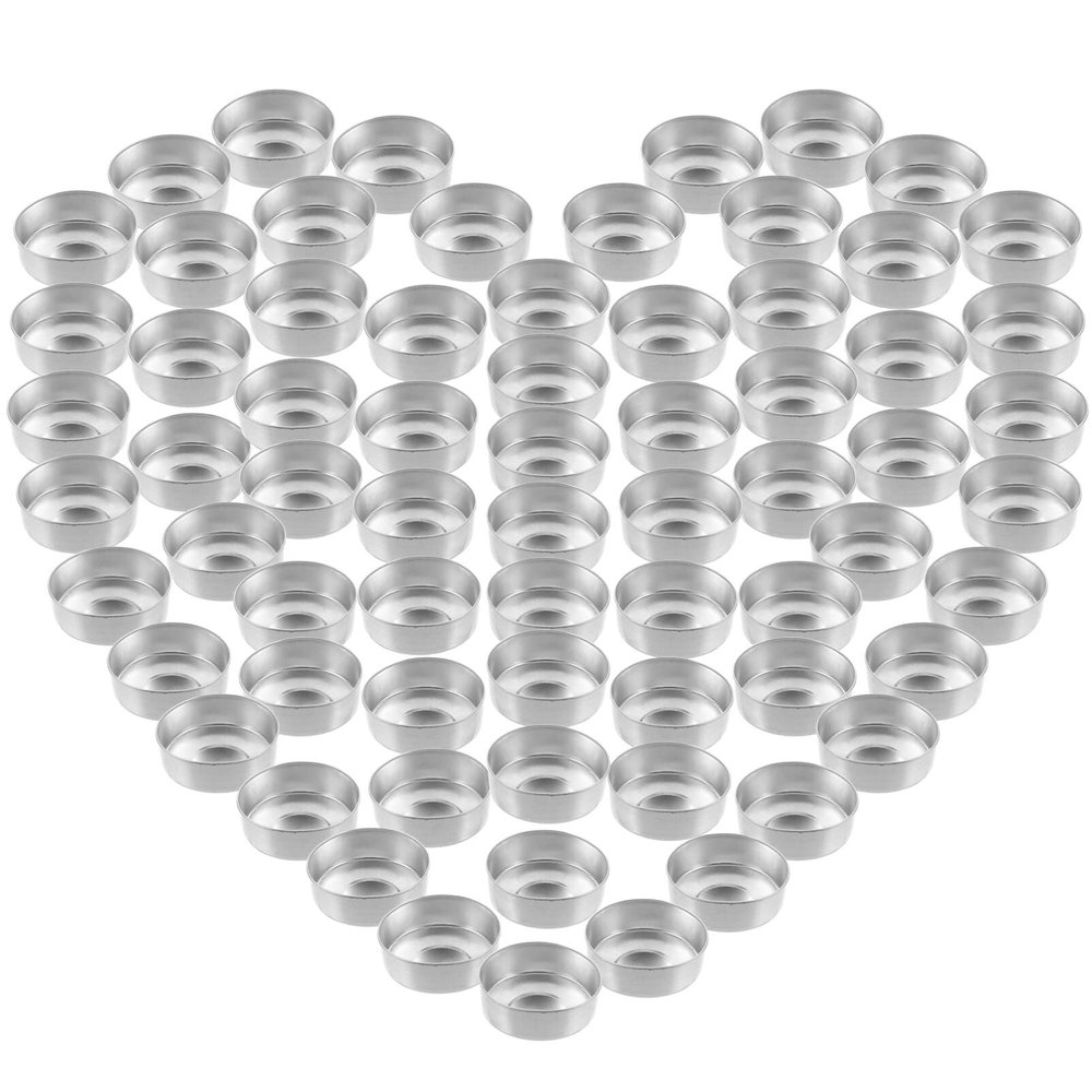 Candle Making Kit 500Pcs Aluminum Tea Light Multipurpose Case Lightweight Tea Light Tins Empty Case for Candle Making Supplies Candie Making Votive Candle Holders