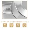Candle Making Kit 500Pcs Aluminum Tea Light Multipurpose Case Lightweight Tea Light Tins Empty Case for Candle Making Supplies Candie Making Votive Candle Holders view 2