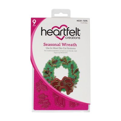 Heartfelt Creations Cut & Emboss Dies WRE, Seasonal Wreath