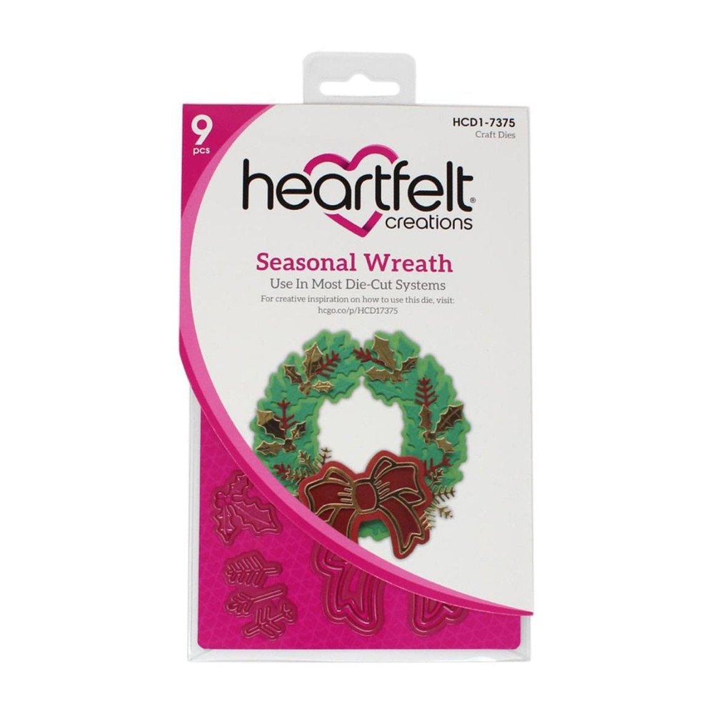 Heartfelt Creations Cut & Emboss Dies WRE, Seasonal Wreath