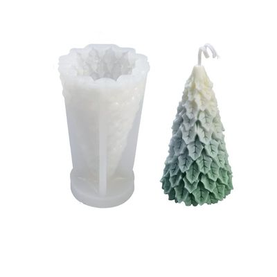 JHION Christmas Candle Mold, Christmas Tree Santa Snowman Silicone Molds Soap Molds Candle Making Molds Making for Women,Mom,Girlfriend