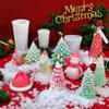 JHION Christmas Candle Mold, Christmas Tree Santa Snowman Silicone Molds Soap Molds Candle Making Molds Making for Women,Mom,Girlfriend view 3