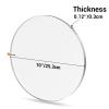 Gartful 2pcs Transparent Acrylic Sheet Circle - 10 inch, 0.12" Thick Plexiglass Discs Panel, Clear Plastic Round Blank Board for Picture Frame, Table Signs, Cake Board, Art Crafts, DIY Ornament view 2