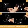 Gartful 2pcs Transparent Acrylic Sheet Circle - 10 inch, 0.12" Thick Plexiglass Discs Panel, Clear Plastic Round Blank Board for Picture Frame, Table Signs, Cake Board, Art Crafts, DIY Ornament view 3