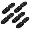 Wakauto Duffle Coat Toggle Fasteners 5 Pairs Sew on Toggle Closure Buckle Cloak Clasp Fasteners Sew- On s Button PU Leather Snap for Shawl Accessories Black Coat Fasteners view 1