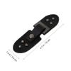 Wakauto Duffle Coat Toggle Fasteners 5 Pairs Sew on Toggle Closure Buckle Cloak Clasp Fasteners Sew- On s Button PU Leather Snap for Shawl Accessories Black Coat Fasteners view 2
