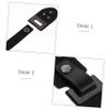 Wakauto Duffle Coat Toggle Fasteners 5 Pairs Sew on Toggle Closure Buckle Cloak Clasp Fasteners Sew- On s Button PU Leather Snap for Shawl Accessories Black Coat Fasteners view 3