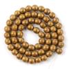 Gfsdjalkj Dull Polished Matte Gold Hematite Natural Round Loose Beads 15" 39cm Strand Pick 4-10m Spacer Beads for Bracelet Jewelry Making Handmade Crafts (Item Diameter : 10mm) view 1