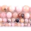 Gfsdjalkj Pink Opal Stone Natural Stone Round Beads Spacer Loose Beads for Jewelry Making 6mm8mm10mm DIY Bracelet Jewellery 15" 39cm Handmade Crafts (Item Diameter : 8mmAbout46pcs) view 2