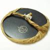 Michihamono Japanese Mokuhanga Woodblock Printing Burnishing Tool 130mm Round Disk Sosaku Sumi Baren, with Bamboo Leaf Cover, to Press Paper in Relief view 1