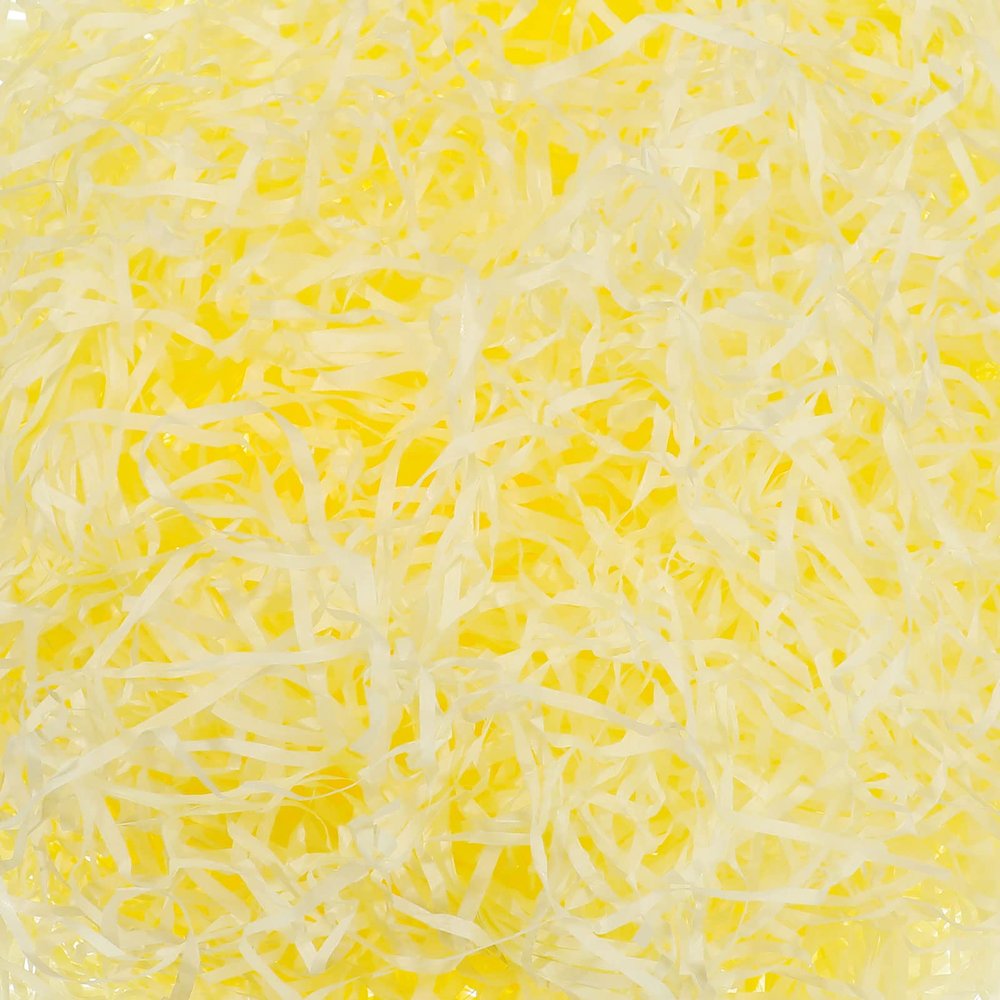 Zonon 9oz Easter Grass Basket Filler Raffia Paper Shreds Stuffers Craft Tissue Raffia Filler Grass for Gift Packaging Easter Egg Hunt Party Favors Decoration(Light Yellow)