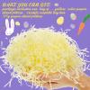 Zonon 9oz Easter Grass Basket Filler Raffia Paper Shreds Stuffers Craft Tissue Raffia Filler Grass for Gift Packaging Easter Egg Hunt Party Favors Decoration(Light Yellow) view 3