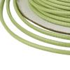 Cheriswelry 174 Yards/Roll 1.5mm Yellow Green Waxed Cord Korean Polyester Jewelry Beading Threads String Round Knotting Braiding Cord with Spool for DIY Bracelet Necklace Jewelry Making view 2