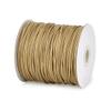 Cheriswelry 174 Yards/Roll 1.5mm Waxed Cord Korean Polyester Jewelry Beading Threads String Round Knotting Braiding Cord with Spool for DIY Bracelet Necklace Jewelry Making(Camel) view 3