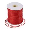 Cheriswelry 174 Yards/Roll 1.5mm Waxed Cord Dark Red Korean Polyester Jewelry Beading Threads String Round Knotting Braiding Cord with Spool for DIY Bracelet Macrame Necklace Jewelry Making view 1
