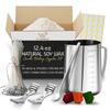 CraftBud Soy Candle Wax for Candle Making Natural Soy Wax for Candle Making 12.4 Oz Bag, Candle Making Wax, 12.4 Oz Soy Wax Flakes, 50 Candle Wicks, 50 Wick Stickers, and 2 Metal Centering Devices view 1
