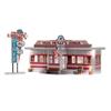 Woodland Scenics "Miss Molly's Diner Built-&-Ready Structure, N Scale view 1