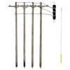 Woodland Scenics US2250 N Wired Poles Single Crossbar view 1