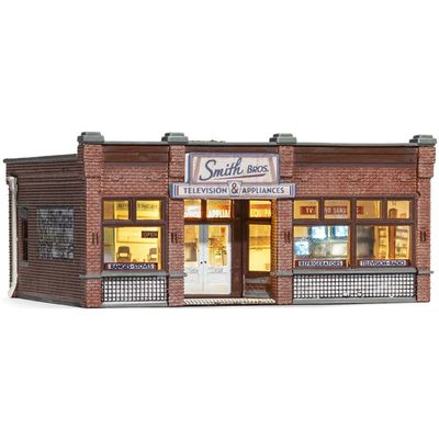 Woodland Scenics Built & Ready "Smith Brothers TV & Appliance Store", N Scale