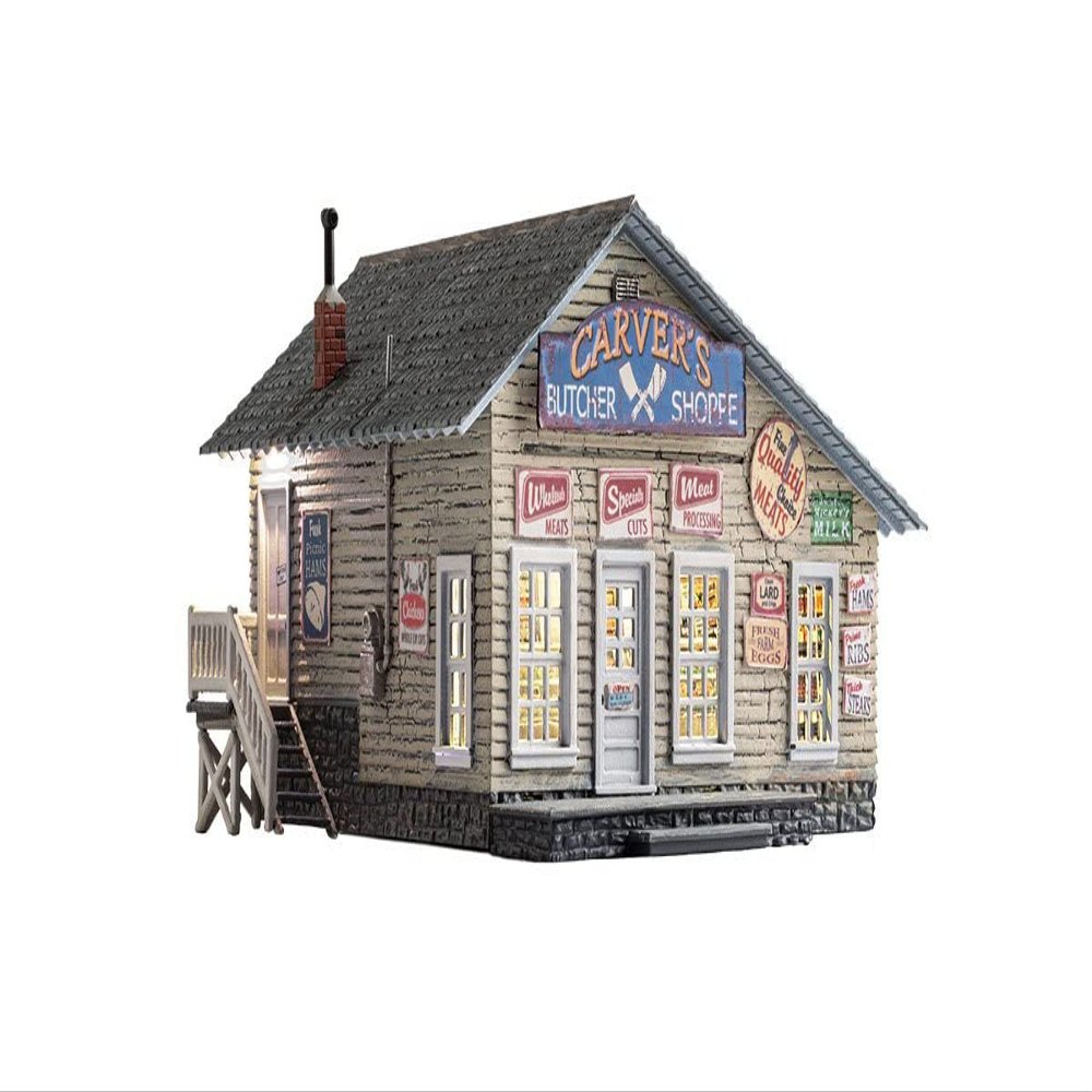 Woodland Scenics Built & Ready Carver's Butcher Shoppe, N Scale