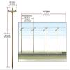 Woodland Scenics US2280 O Wired Poles Single Crossbar view 3