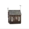 Woodland Scenics Rustic Cabin - N Scale Model Train Cabin - Cottage Theme - Brown Wood - Includes 15" Wires with Just Plug Connector, Pre-installed Warm White Nano LED Porch Light view 3