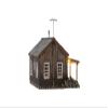Woodland Scenics Rustic Cabin - N Scale Model Train Cabin - Cottage Theme - Brown Wood - Includes 15" Wires with Just Plug Connector, Pre-installed Warm White Nano LED Porch Light view 4