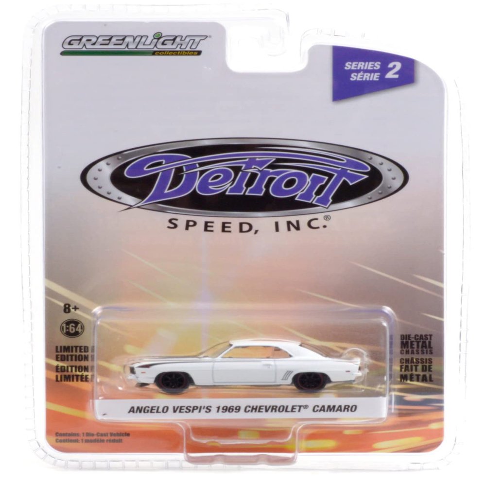 Greenlight 1:64 Detroit Speed, Inc. Series 2 - Angelo Vespi s 1969 Chevro&let Camaro 39070-A [Shipping from Canada]