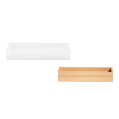 BOOWAN NICOLE Concrete Storage Silicone Mold for Office Accessories Handmade Succulent Planter Cement Mould DIY Pen Holder Making Tools