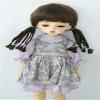 Doll Wigs JD599 Twins Multiple Braids BJD Wiigs 1/12 1/8 1/6 1/4 1/3 SD Synthetic Mohair Doll Accessories (Medium Brown, 6-7inch) view 1