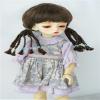 Doll Wigs JD599 Twins Multiple Braids BJD Wiigs 1/12 1/8 1/6 1/4 1/3 SD Synthetic Mohair Doll Accessories (Medium Brown, 6-7inch) view 3
