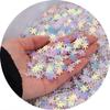 Queenbox 7mm 1080Pcs Sparkle Christmas Snowflake Confetti, Mini DIY Art Craft Twinkle Glitter Sequin for Xmas Party Balloons Wedding Festival Decor, Laser Silver view 4
