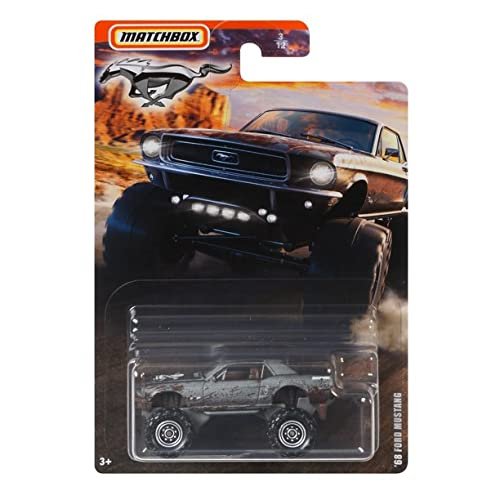 DieCast Matchbox '68 Ford Mustang, Mustang Series 3/12 (Silver)