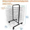 Art Drying Rack, Art Drying Rack for Art Metal Wire Work Display Rack, Art Carts with Wheels for Classroom Art Studios and Home Use. Drying & Print Racks (26 Floors) view 2
