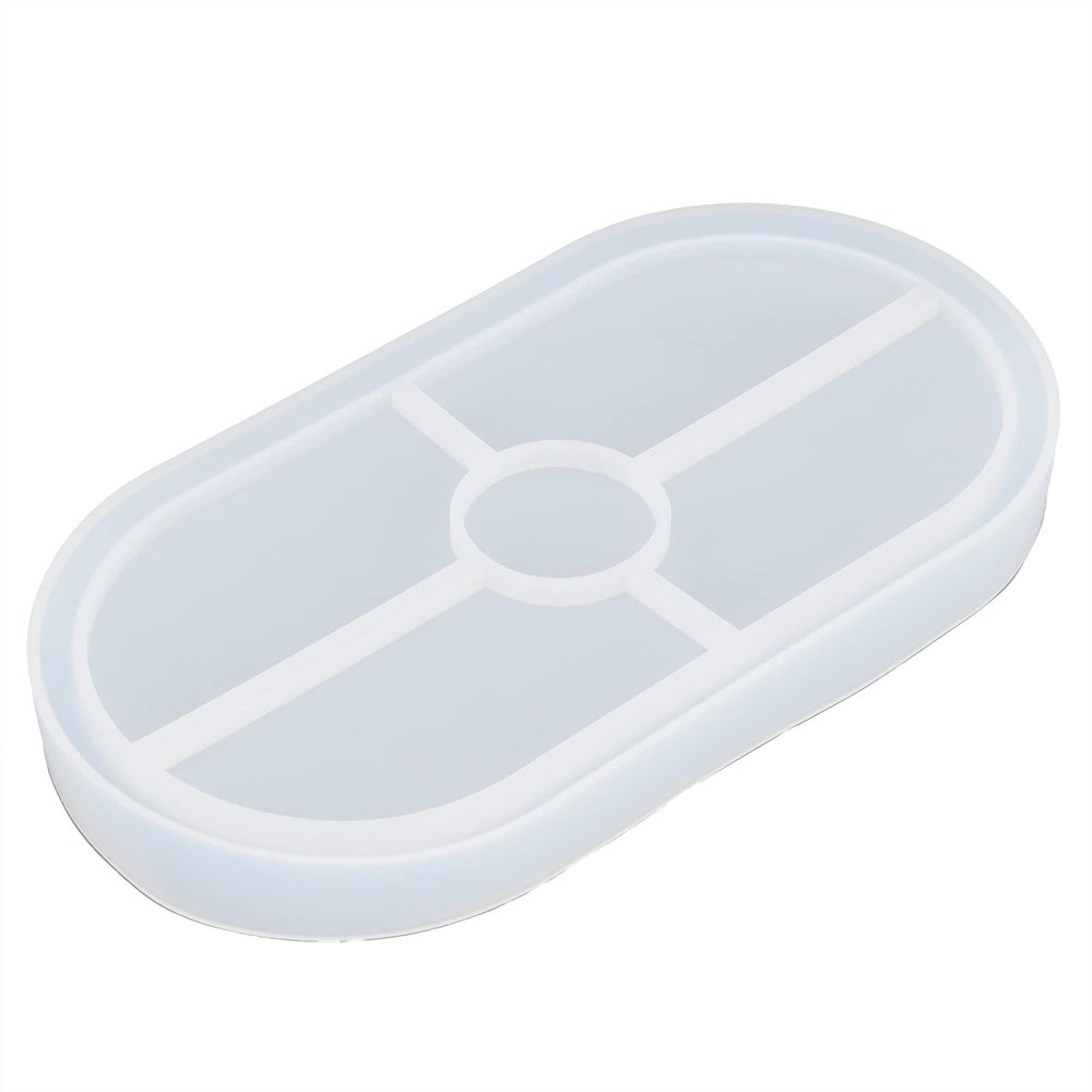 Dish Resin Mold, Trinket Dish Mould Oval Silicone Coaster Mold Silicone Tray Mould Jewellery Trinket Tray Holder Making Molds