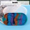 Dish Resin Mold, Trinket Dish Mould Oval Silicone Coaster Mold Silicone Tray Mould Jewellery Trinket Tray Holder Making Molds view 3