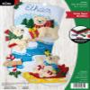 Bucilla Felt Applique 18" Stocking Making Kit, Polar Bear Buddies, Perfect for DIY Arts and Crafts, 89465E view 1