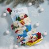 Bucilla Felt Applique 18" Stocking Making Kit, Polar Bear Buddies, Perfect for DIY Arts and Crafts, 89465E view 2
